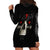 Skull Hoodie Dress Black Reaper - Wonder Print Shop