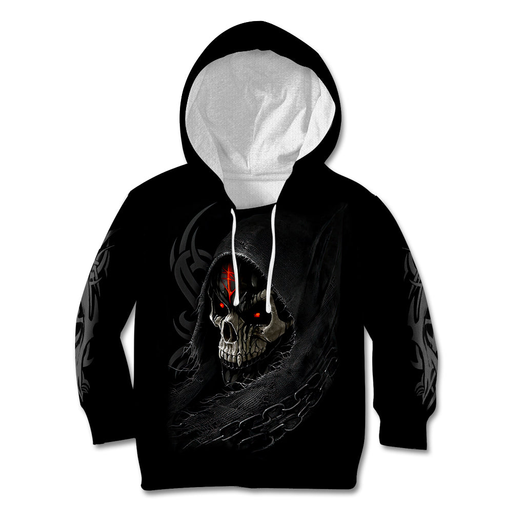 Skull Kid Hoodie Black Reaper - Wonder Print Shop