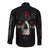 Skull Long Sleeve Button Shirt Black Reaper - Wonder Print Shop