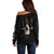 Skull Off Shoulder Sweater Black Reaper - Wonder Print Shop