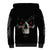 Skull Sherpa Hoodie Black Reaper DT01