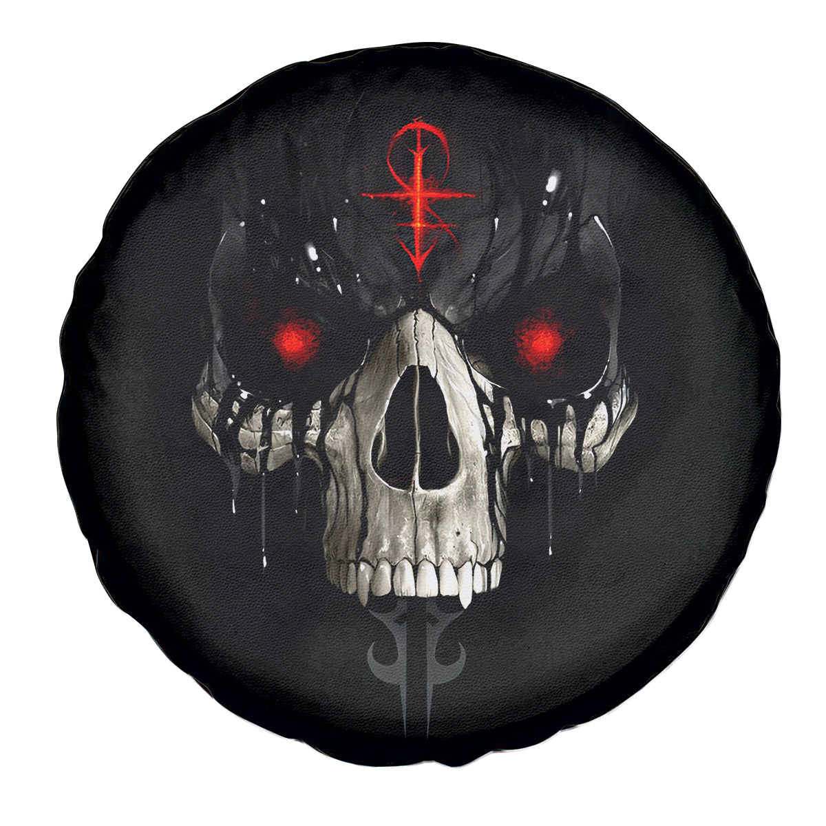 Skull Spare Tire Cover Black Reaper - Wonder Print Shop