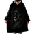 Skull Wearable Blanket Hoodie Black Reaper DT01