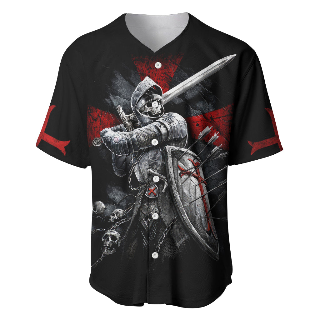 Skull Baseball Jersey Death Skull Crusader - Wonder Print Shop