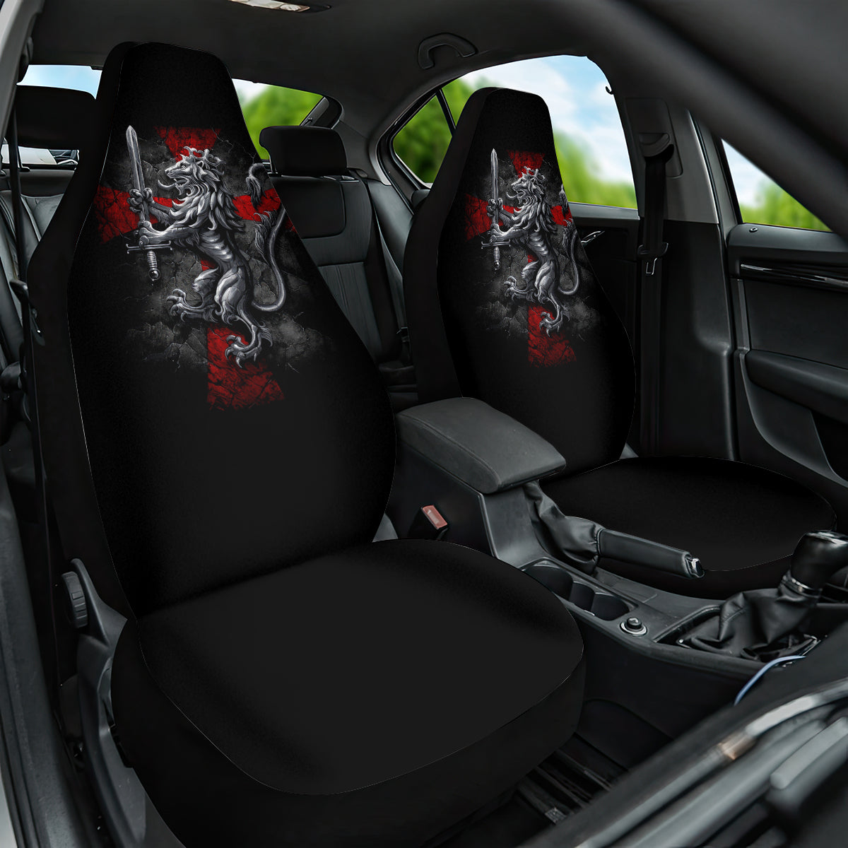 Skull Car Seat Cover Death Skull Crusader - Wonder Print Shop