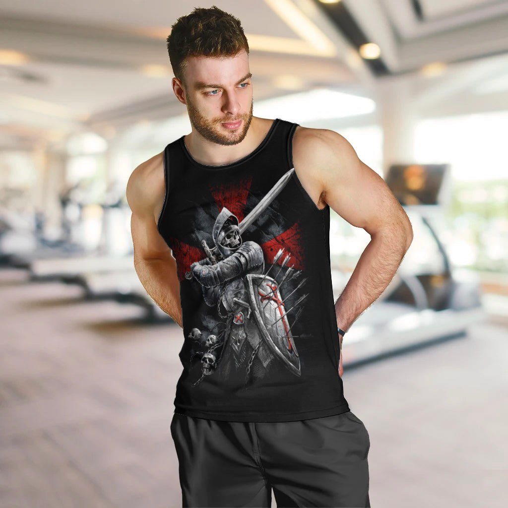 Skull Men Tank Top Death Skull Crusader DT01