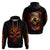 Skull Hoodie Fire Skull Tattoo Scream - Wonder Print Shop