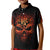 Skull Kid Polo Shirt Fire Skull Tattoo Scream - Wonder Print Shop