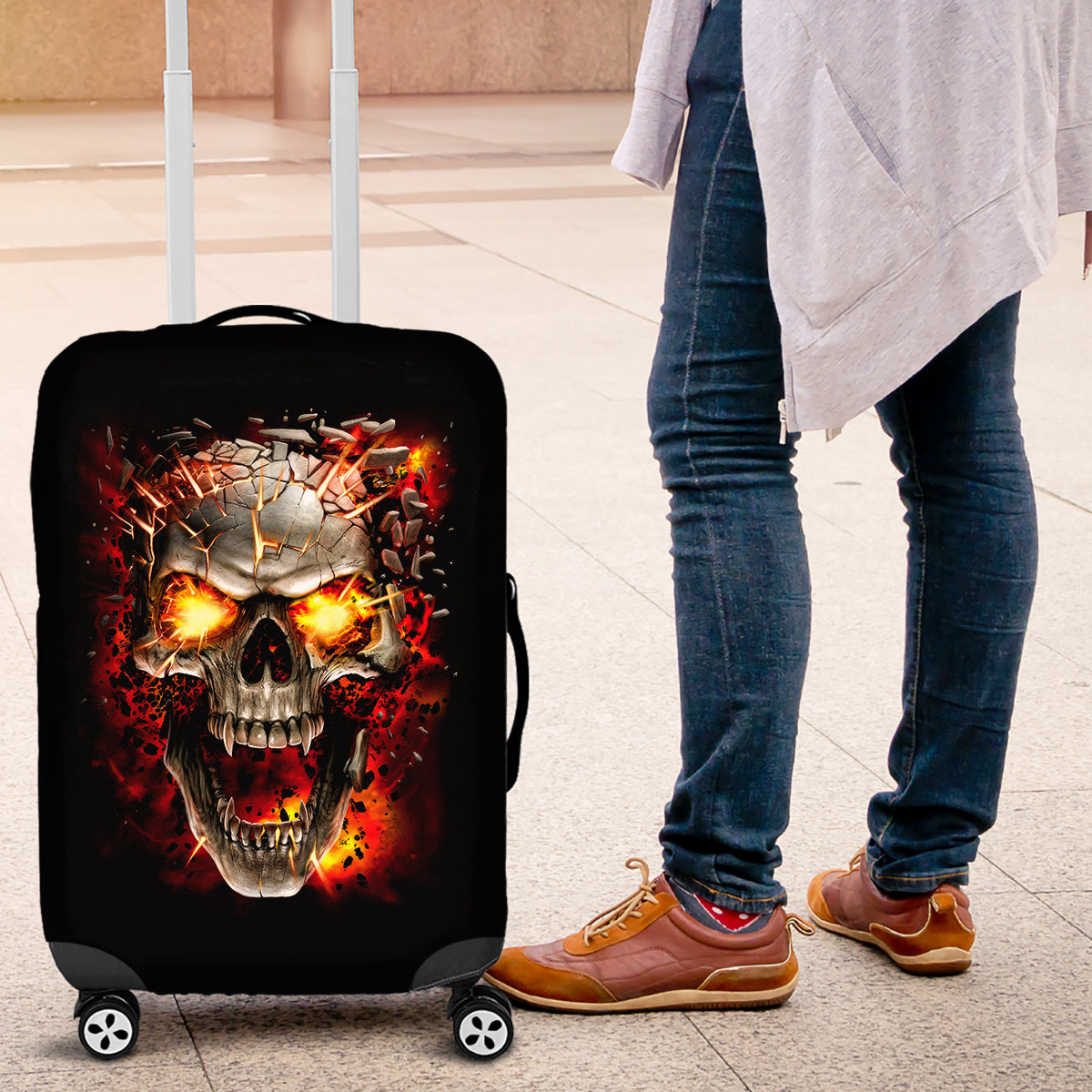 skull-luggage-cover-fire-skull-tattoo-scream