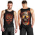 Skull Men Tank Top Fire Skull Tattoo Scream DT01