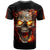 Skull T Shirt Fire Skull Tattoo Scream DT01