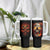 Skull Tumbler With Handle Fire Skull Tattoo Scream