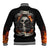 Skull Baseball Jacket Gambling Death Fire - Wonder Print Shop