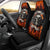 Skull Car Seat Cover Gambling Death Fire - Wonder Print Shop