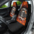 Skull Car Seat Cover Gambling Death Fire - Wonder Print Shop