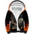 Skull Sherpa Hoodie Gambling Death Fire DT01