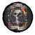 Skull Spare Tire Cover Gambling Death Fire - Wonder Print Shop