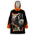 Skull Wearable Blanket Hoodie Gambling Death Fire DT01