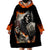 Skull Wearable Blanket Hoodie Gambling Death Fire DT01