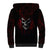 Skull Sherpa Hoodie Death Skull Game Over DT01