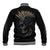 Skull Baseball Jacket Golden Skull Gangster - Wonder Print Shop