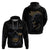 Skull Hoodie Golden Skull Gangster - Wonder Print Shop