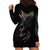 Skull Hoodie Dress Golden Skull Gangster - Wonder Print Shop