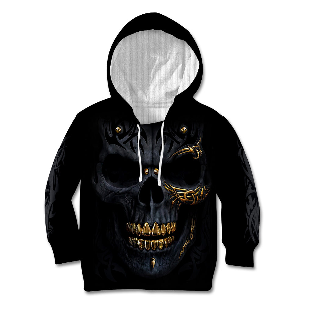 Skull Kid Hoodie Golden Skull Gangster - Wonder Print Shop