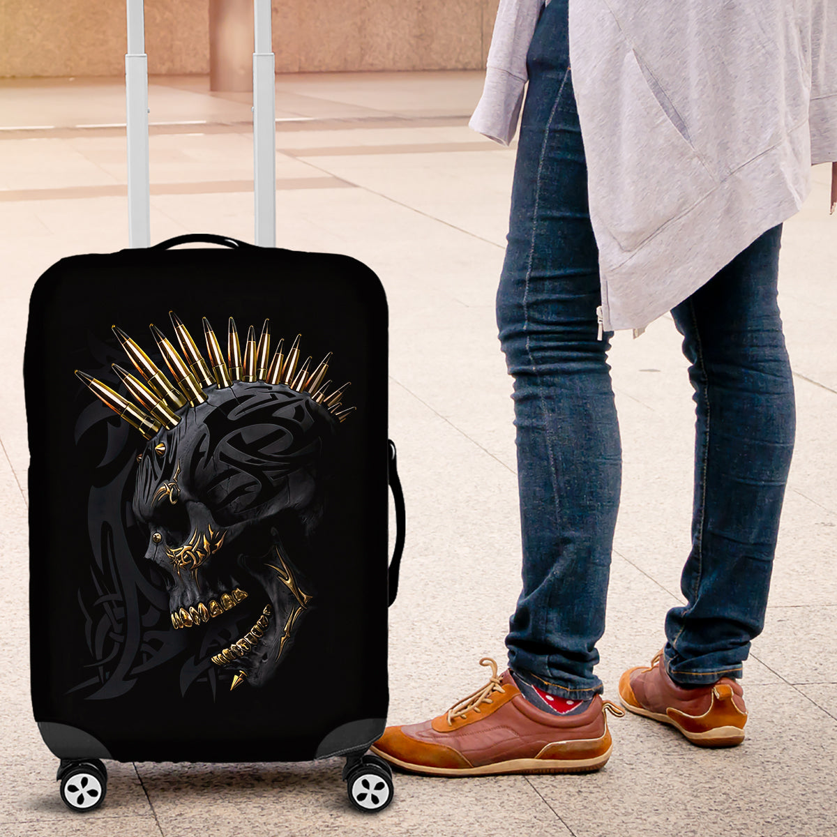 skull-luggage-cover-golden-skull-gangster