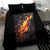 Skull Bedding Set Flame Skull Lava Inside - Wonder Print Shop