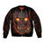 Skull Bomber Jacket Flame Skull Lava Inside - Wonder Print Shop