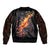 Skull Bomber Jacket Flame Skull Lava Inside - Wonder Print Shop