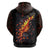 Skull Hoodie Flame Skull Lava Inside - Wonder Print Shop