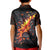 Skull Kid Polo Shirt Flame Skull Lava Inside - Wonder Print Shop