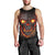 Skull Men Tank Top Flame Skull Lava Inside DT01