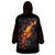 Skull Wearable Blanket Hoodie Flame Skull Lava Inside DT01