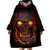 Skull Wearable Blanket Hoodie Flame Skull Lava Inside DT01