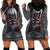 Skull Hoodie Dress Metal Head Skull American - Wonder Print Shop