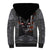 Skull Sherpa Hoodie Metal Head Skull American DT01