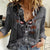 Skull Women Casual Shirt Metal Head Skull American DT01