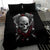 Skull Bedding Set Riding Motocycle Girl Rose - Wonder Print Shop