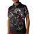 Skull Kid Polo Shirt Riding Motocycle Girl Rose - Wonder Print Shop