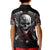 Skull Kid Polo Shirt Riding Motocycle Girl Rose - Wonder Print Shop