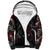 Skull Sherpa Hoodie Riding Motocycle Girl Rose DT01