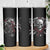 Skull Skinny Tumbler Riding Motocycle Girl Rose