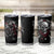 Skull Tumbler Cup Riding Motocycle Girl Rose