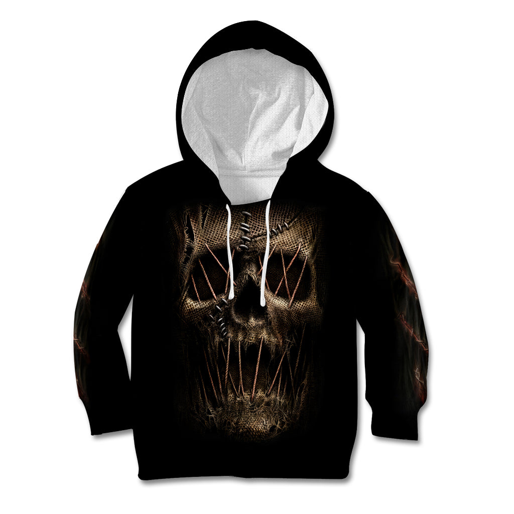 Skull Kid Hoodie Mummy Face Inside - Wonder Print Shop