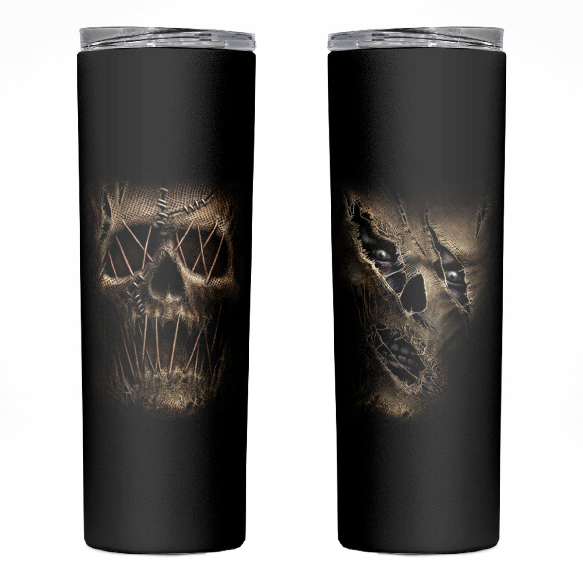 Skull Skinny Tumbler Mummy Face Inside