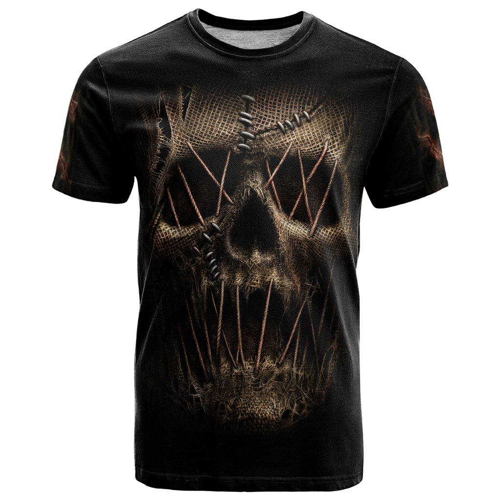 Skull T Shirt Mummy Face Inside DT01