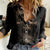 Skull Women Casual Shirt Mummy Face Inside DT01